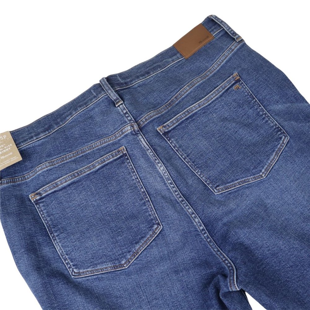 - Madewell Women’s Jeans Petite 10" High Rise  skinny blue 35p - Picture 2 of 16